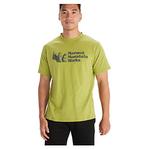 Marmot Homme MMW Heavyweight t-shirt en coton épais noir taille L
