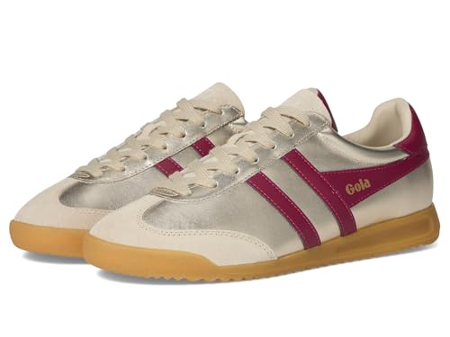 Baskets Gola Torpedo Glimmer femme or cerise pour un look urbain