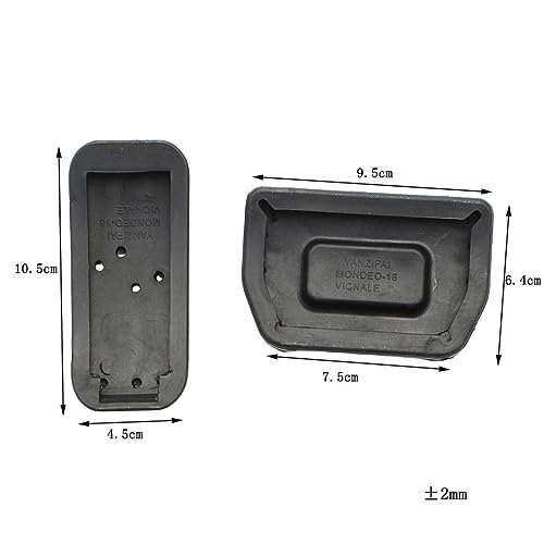 Kit de pédales en acier inoxydable sans perçage pour Ford Mondeo - 4