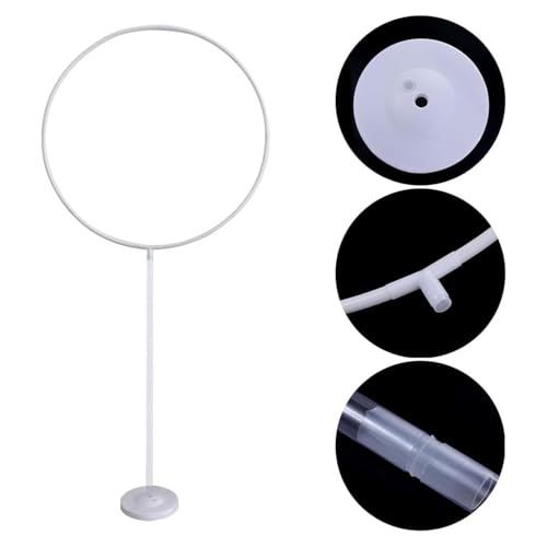 Image of Party Propz Circular Decoration Stand for Backdrop for Pooja - 5 Pcs Ganpati Decoration Setup For Home, Varalakshmi and Janmashtami Backdrop Stand with Artificial Marigold Flowers and Fairy Light