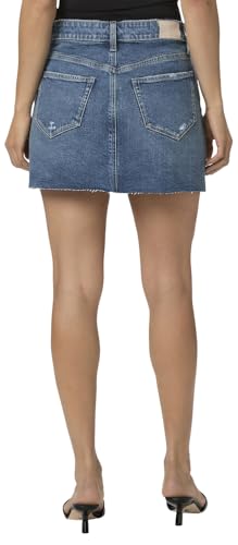 PAIGE Women's Jessie Skirt Button Front Raw4