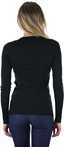 Image of ToBeInStyle Women's Classic Long Sleeve V-Neck Pullover Sweater