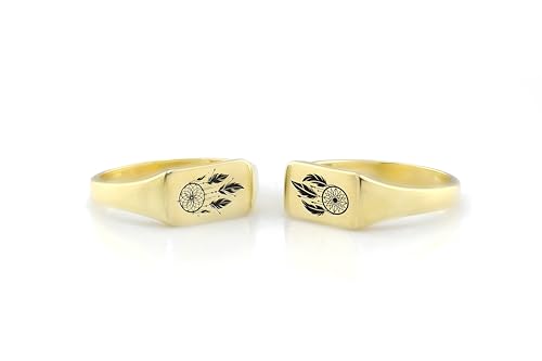 Bague rectangle amérindienne avec motif attrapeur de rêves - 5