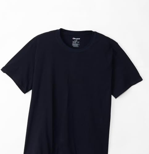 Champion CM1EZ701J Men's Short Sleeve 2-Piece Set, 100% Cotton, Script Logo, 2P T-shirt, Underwear 3