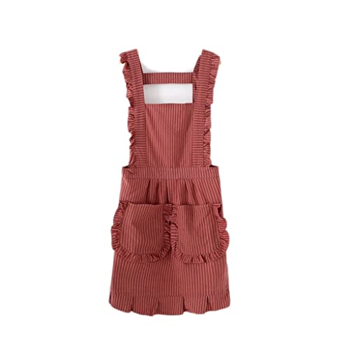 Tablier version coréenne SSDD coupe mince et légère rouge InS