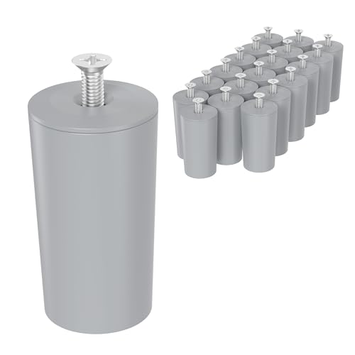 ECENCE Rolladen Stopper Anschlagpuffer 40mm - 20er Set Grau