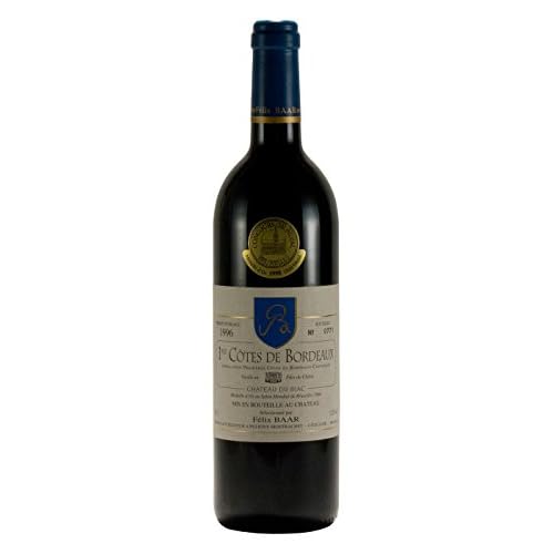 1res Côtes de Bordeaux AOC 1996 - Preisgekrönter Jahrgangs-wein mit Goldmedaille aus Frankreich, Französischer Rotwein, Cabernet Sauvignon