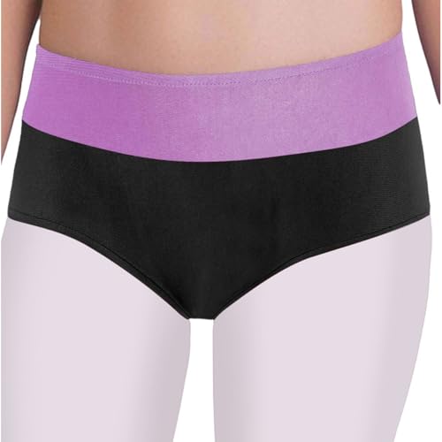 Kids Girls Underwear High Waist Stretchy Gymnastics Dance Briefs Full Coverage Hipster Panties3