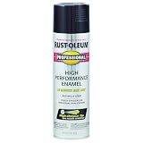 Rust-Oleum 7579838 Professional High Performance Enamel Spray Paint, 15 oz, Gloss Black, (Pack of 1)