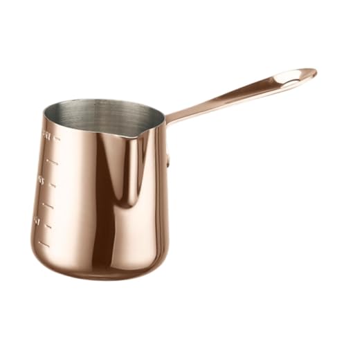 perfk Coppa Tazza, Tazza di caffè, Tazza di Espresso Latte Art Tazza di Latte brocca Tira Tazza di Fiori 304 in Acciaio, Rosa 350 Ml