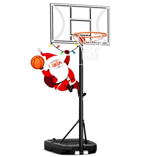 Seray Kids Basketball Hoop with 32IN Backboard, 3-9FT Adjustable Height Outdoor Swimming Pool...