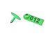WMYCONGCONG 1-100 Number Plastic Livestock Ear Tag Animal Tag Green and 1 Pcs Ear Tag Applicator for Goat Sheep (Green)