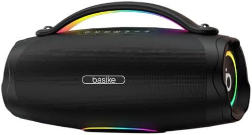 Caixa de Som, Basike Boombox V98(BA-RADIO179), Bluetooth 5.3, 100...