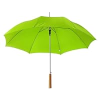 eBuyGB Automatic Wedding Photographer Parasol Folding Umbrella, Long Umbrella with Stick Handle Rain Stick Umbrella, Umbrella, Colourful - Lime / Light Green 37 Inch / 94cm Span 84cm Length