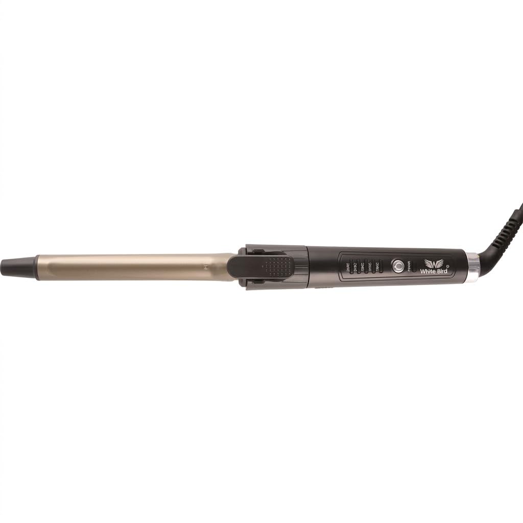 WHITE BIRD || 19mm Curling Tong for Tight Curls & Long-Lasting Styling | Ceramic Coated Barrel with Fast Heat-Up & Adjustable Temperature | Professional Hair Curler for Salon & Home Use-image-18