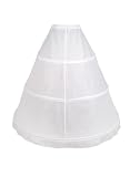 Flora® 3 Hoop mariée Jupon/jupon de bal, taille S-XL - Blanc - Taille Unique