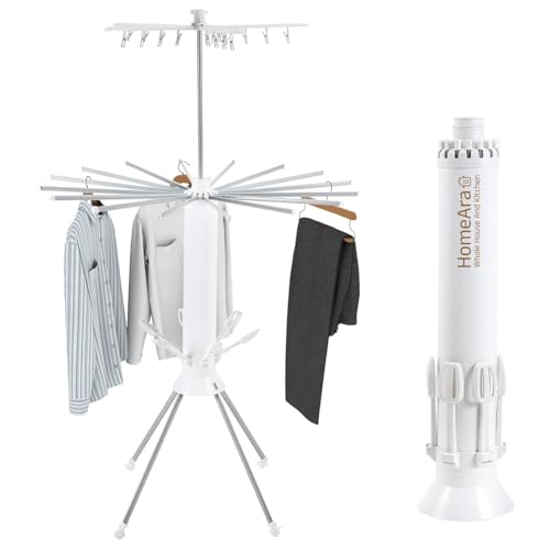 Image of Octopus 360 Foldable Rotating Clothes Drying Rack with Wheels | 3-Tier Laundry Stand with Shoe Rack | Heavy-Duty, Space-Saving Indoor & Outdoor Drying Hanger for Home, Balcony & Bathroom (White)