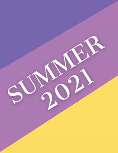 SUMMER 2021 NOTEBOOK: Basic Vintage Style, Big Sized LINED NOTEBOOK For your Journal
