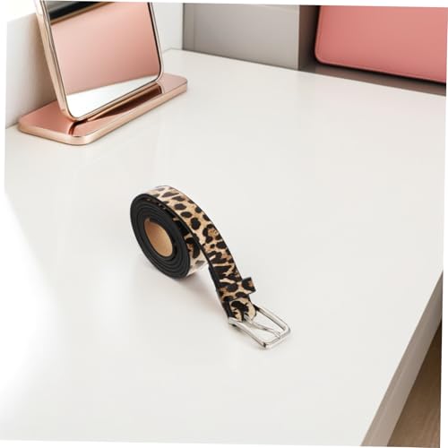 LIFKOME Leather Belt for Women Brown Leopard Print Vintage Design Pu Leather Belt for Women4