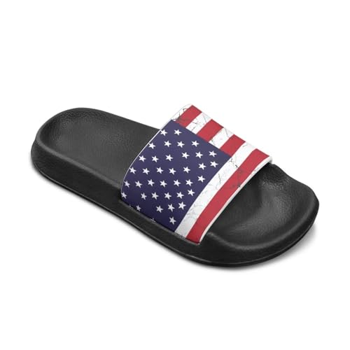 American Flag Slides Kids Sandals with Non-Slip Boys Girls Summer Casual House Shower Shoes2