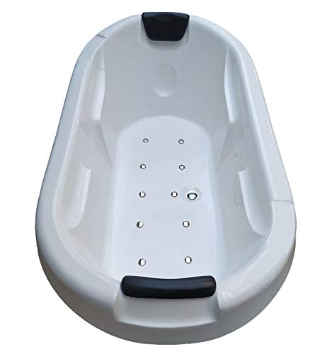 MADONNA Intimate 6 Feet Drop-in Acrylic Bath Tub with Bubble Bath - White - Image 3