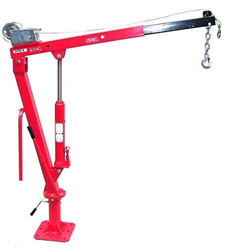 Apex Grue de levage avec treuil 06157 - Capacité : 900 kg - Grue pour camion 0,9 tonne - Grue à câble AWZ