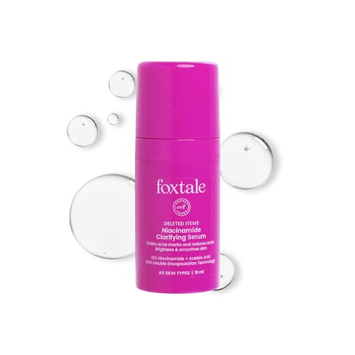 Foxtale 12% Niacinamide Face Serum with Azelaic Acid for Oil Control & Brightening | Reduces Acne, Blemishes & Acne Marks | Brightens & Smoothens Skin | Face Serum for Women & Men | 10 ml
