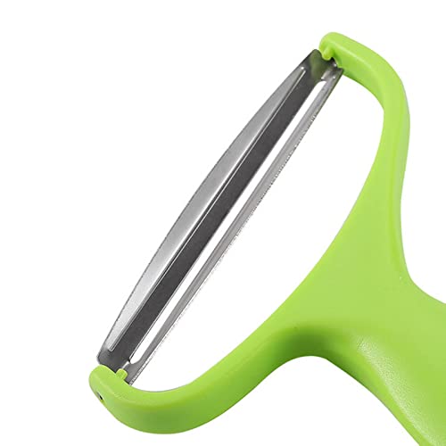Mausong Peeler - Cabbage Wide Mouth Fruit Peeler Stainless Steel Knife Salad Vegetables Peelers Graters - Vegetable Cabbage Fruit Machine Coleslaw Peeler Grater (Green) #TOP3