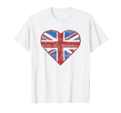 T-Shirt mit britischer Flagge, für Damen, Kinder, Mädchen, Jungen T-Shirt
