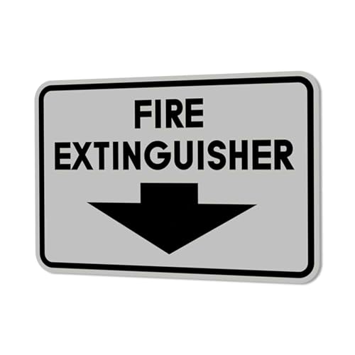 Image of Signs ByLITA Classic Framed Fire Extinguisher (Lt Gray) - X-Large