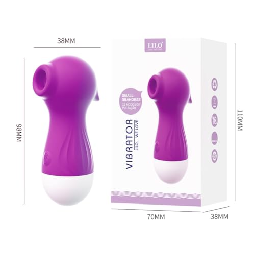 Sugador de Clitóris Pocotó Lilo 10 Modos de Pulsação Em Silicone Recarregável Pequeno e Portátil (RO
