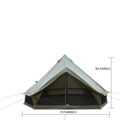Carpa Bell Oxford para Camping Familiar, Yurt Amplia miniatura 7