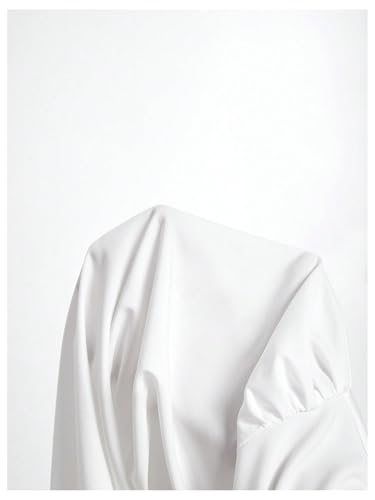 SweatyRocks Women's Button up Collar Cropped Shirt Long Sleeve Self Wrap Crop Top Blouse4