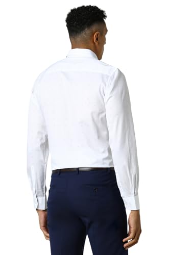 Image of Peter England Men Cotton Solid Slim Fit Shirt