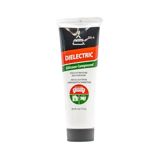 AGS Dielectric Silicone Grease Compound for All Electrical Components and Connectors, 4 Ounce Tube