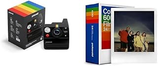 Polaroid - Now+ Gen3 - Cámara instantánea + Paquete Triple de Color (24 Fotos) - Negro