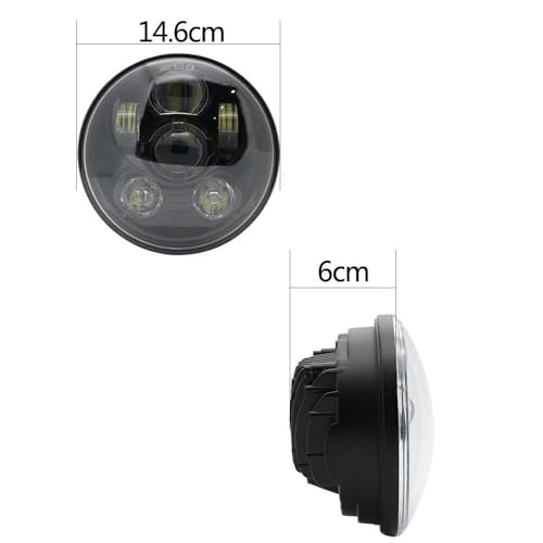 Phare de moto LED robuste 5,75 pouces pour finitions Glide