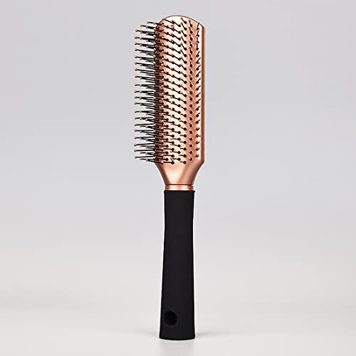 Leenchiry Rectangle Hair Brush Wet Hair Brush Detangler Brush For Blow Drying Anti-Static Nylon Bristle Hair Comb Brush Detangling Hair Brushes For Women And Men All Hair Types Curly And Straight Wet And Dry (Rectangle, Golden) #TOP7