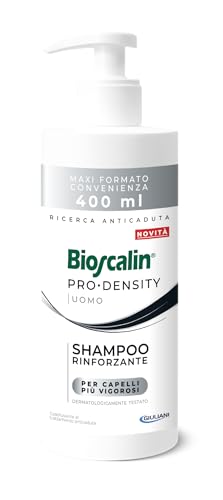 Bioscalin PRO•DENSITY Uomo Shampoo Rinforzante per Capelli più Vigorosi, Senza Parabeni, 400 ml