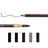 1pcs Eyebrow Pencil Longlasting Waterproof Durable Liner Eyebrow 5 Colors to Choose (2# Dark Brown)