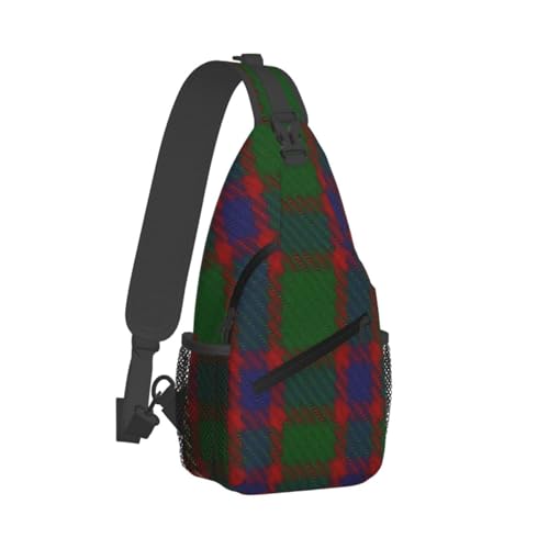 Dyale Hall Clan Family Tartan Fashionable, Portable, And Large Capacity Men'S Casual Cross Chest Bag2