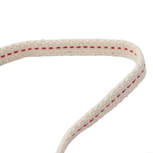 Honseadek Camping Kerosin-Lampe aus reiner Baumwolle, flach, 0,9 cm bis 2,5 cm, für Vintage-Öllaternen und Lichter, Weiß, mehrere Breitenoptionen...