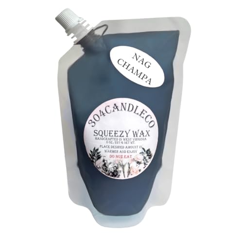304CandleCo Large Squeeze Soy Wax Melt - 50 SCENTS! - Highly Fragrant &amp; Hand-Crafted - Easy Mix &amp; Match - American Made - Perfect for Wax Warmers (3oz, Nag Champa)