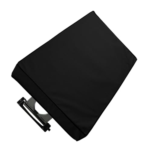 Housse téléviseur extérieur imperméable noire pour protection TV de terrasse et jardin