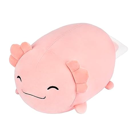 Niuniu Daddy Axolotl Stuffed Animals Toys for Girls Boys- 20 Inch Cute Plushies for Kids Toddler Teens Pink Axolotl Gifts Cover