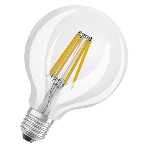 Osram Superstar dimmbare LED-Lampe mit besonders hoher Farbwiedergabe (CRI90) für E27-Sockel, Filament-Optik,Warmweiß (2700K), 1521 Lumen, Ersatz für herkömmliche 100W-Leuchtmittel, 1-er Pack