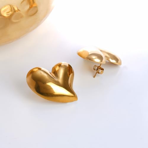 Image of Rubans Demi Fine Stainless Steel Stud Earrings Daily Gift for Women & Girls