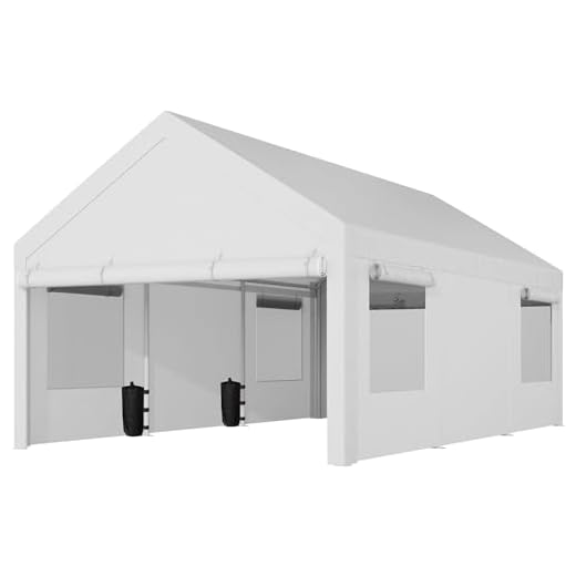 Shintenchi 12x20 Portable Garage Canopy