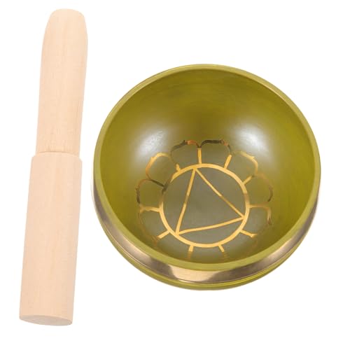 CORHAD 1Set Meditation Singing Bowl Unique Decorative Bowl for Yoga Relaxation with Mallet for Serene Sound Calm Atmosphere