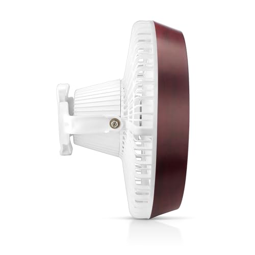 Image of Swing Roto Grill 300mm (12 inch) Cabin Fan | 75W | 2200 RPM | Low Noise | Easy Clean | Wall /Ceiling /Table Mount | Ideal for Kitchen, Bathroom, Office & Shop (Rose Wood)